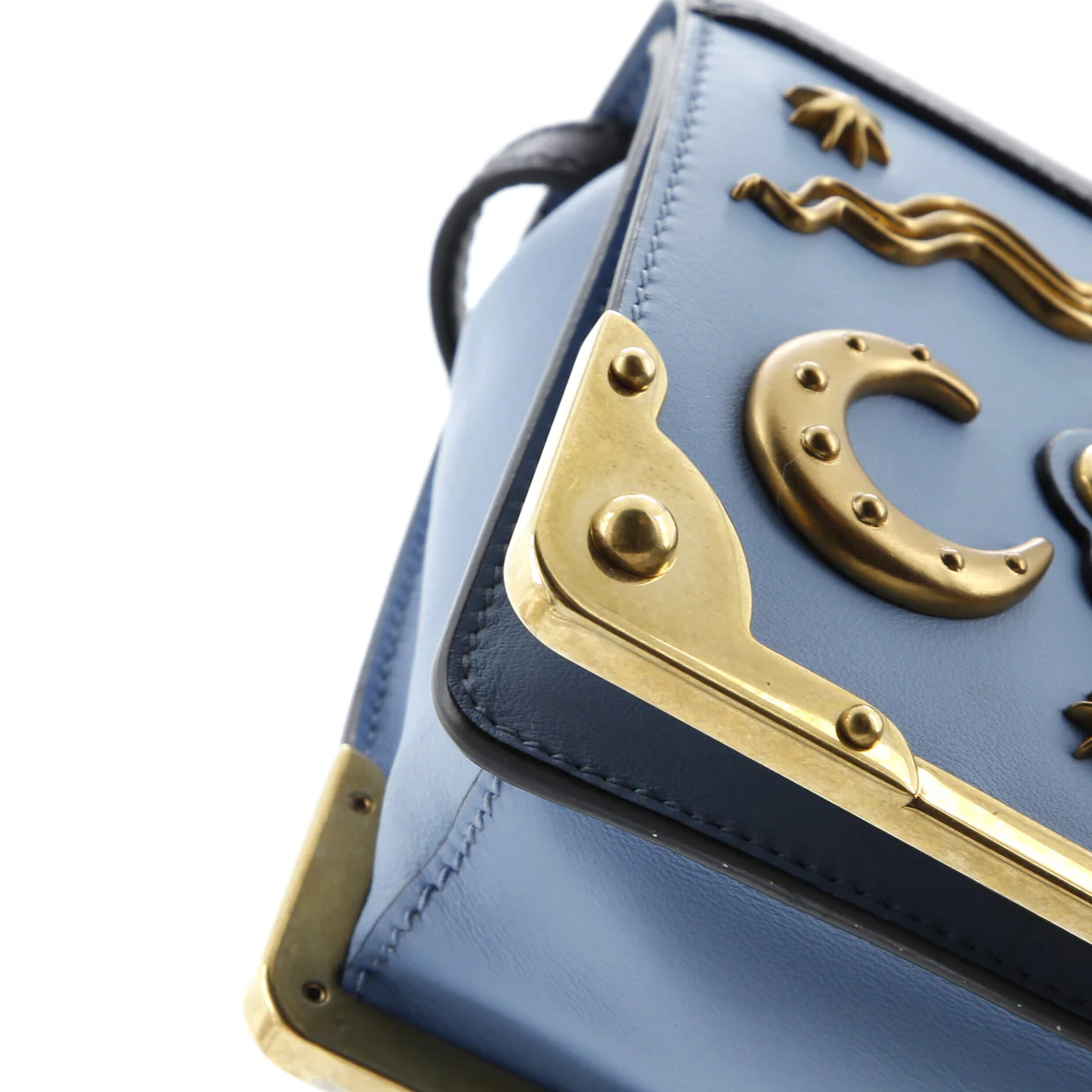 Cahier Crossbody Bag Embellished Leather Small - Deep Luxury