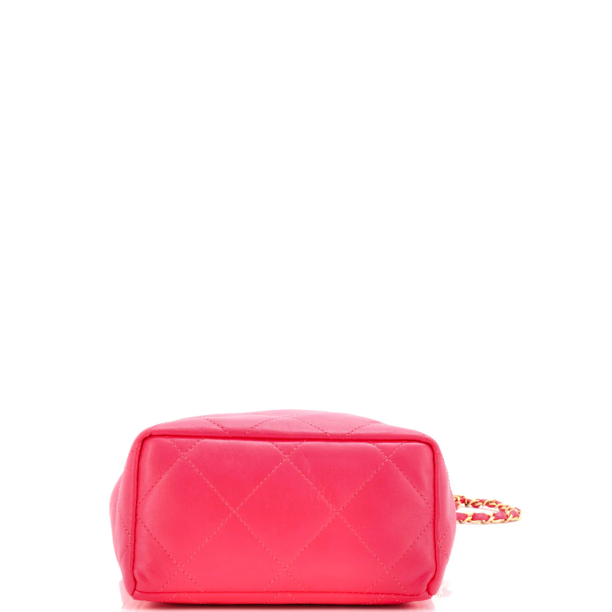 Resin Charms Chain Bucket Bag Quilted Lambskin Small - Deep Luxury