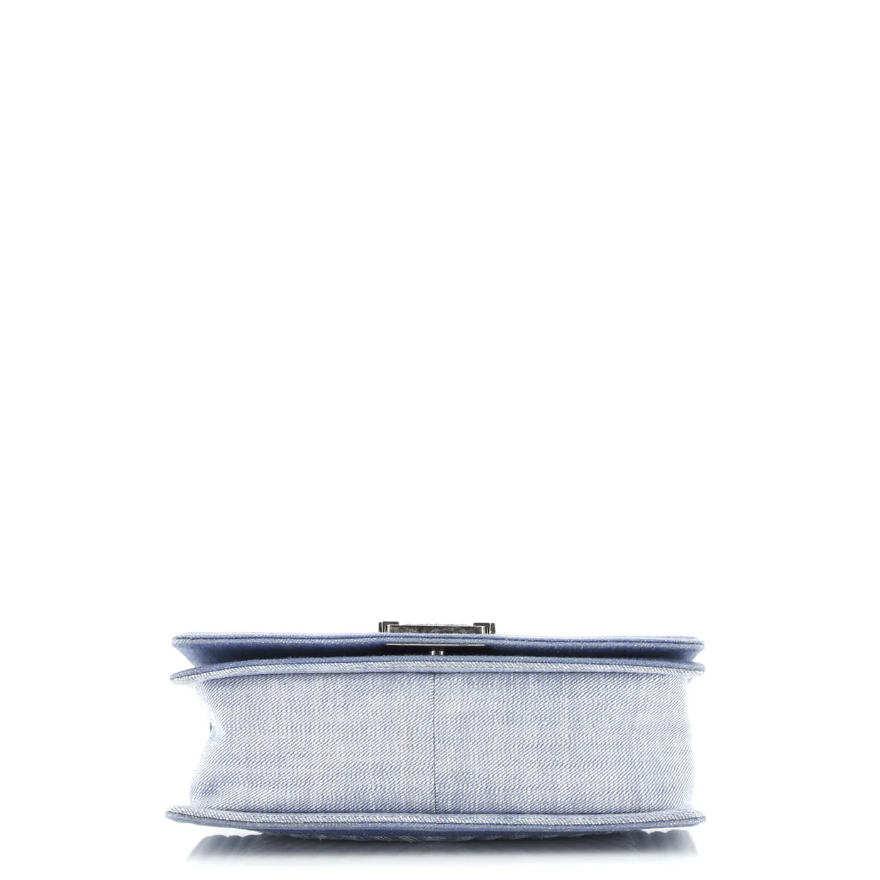 Boy Flap Bag Chevron Denim Old Medium - Deep Luxury