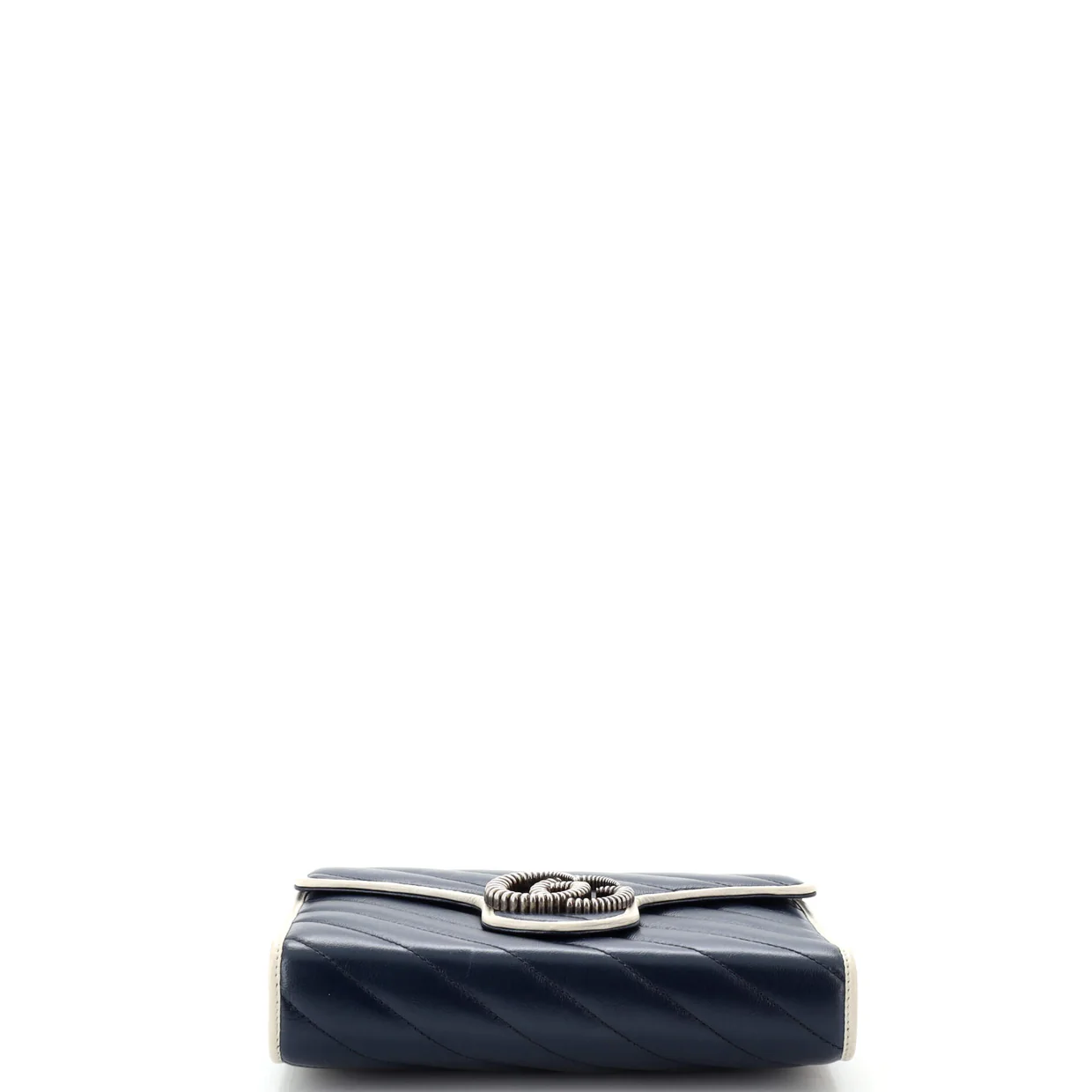 GG Marmont Chain Wallet Diagonal Quilted Leather Mini - Deep Luxury