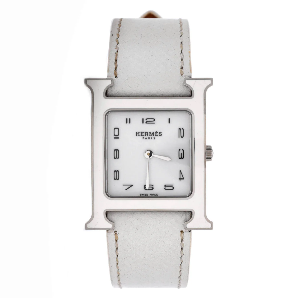 Heure H Quartz Watch Plated Metal and Leather 26 - Deep Luxury