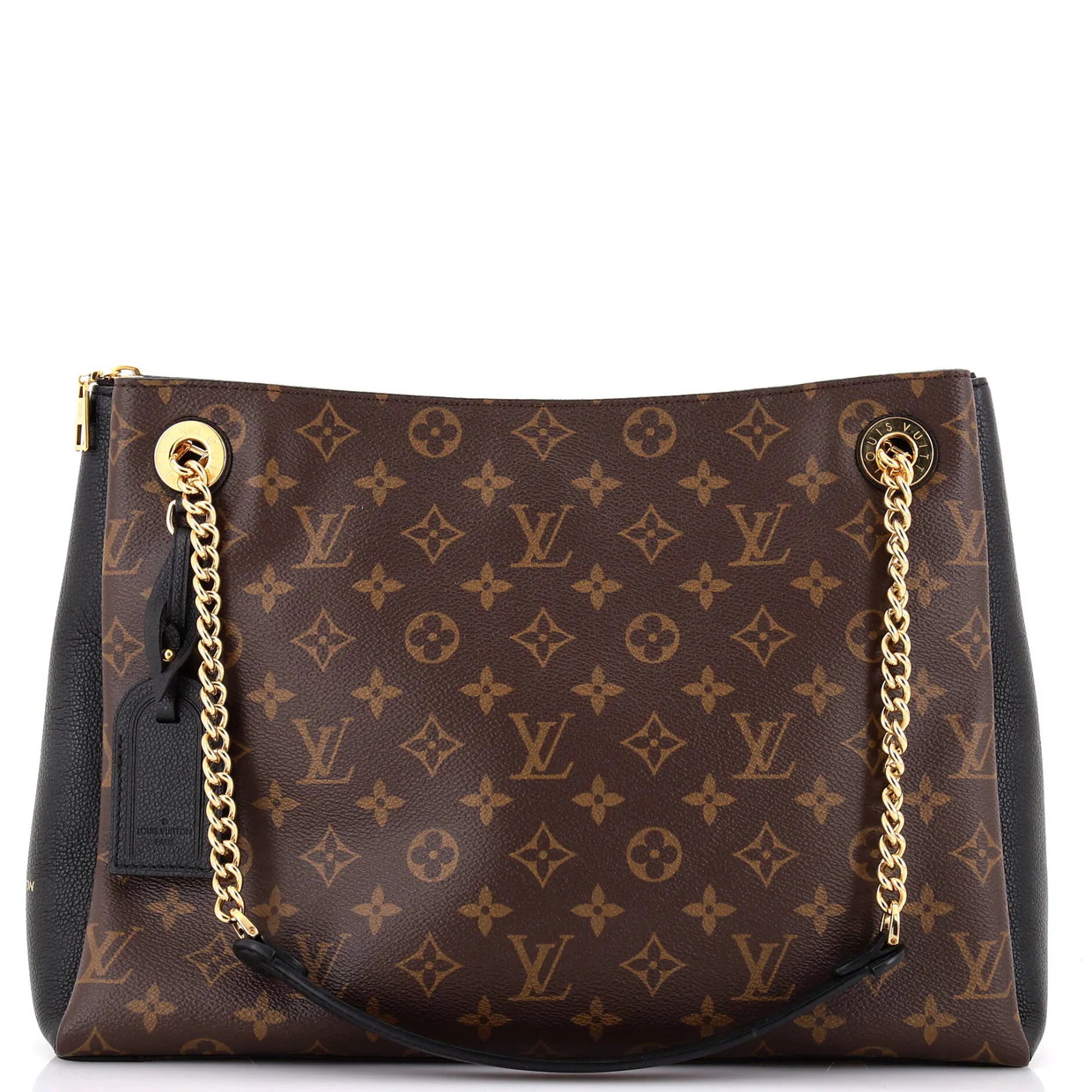 Surene Handbag Monogram Canvas with Leather MM - Deep Luxury