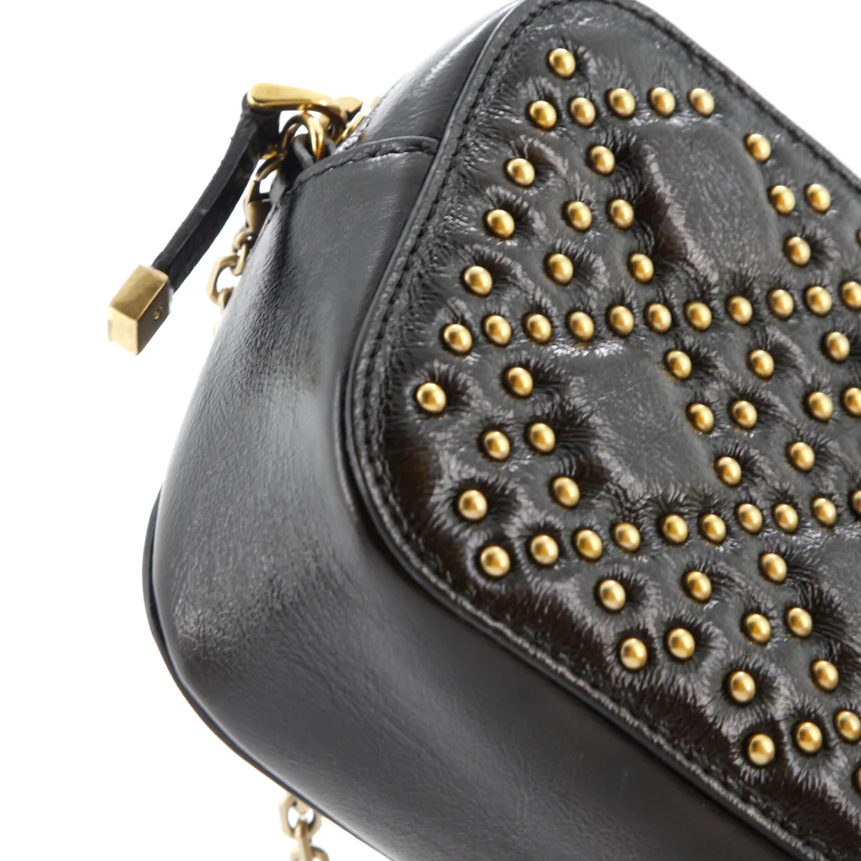 Lady Dior Camera Bag Cannage Studded Leather - Deep Luxury
