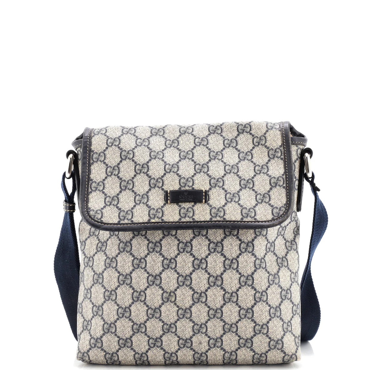 Flap Messenger GG Coated Canvas Small - Deep Luxury