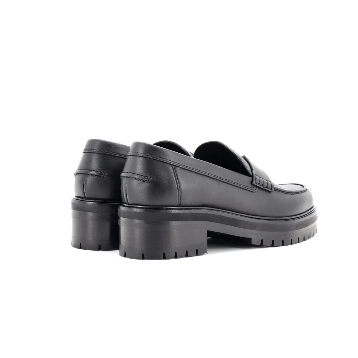 Women's Hitch Platform Loafers Leather - Deep Luxury