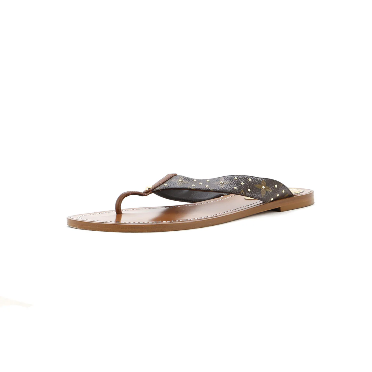 Women's Sunny Flat Thong Sandals Monogram Canvas - Deep Luxury