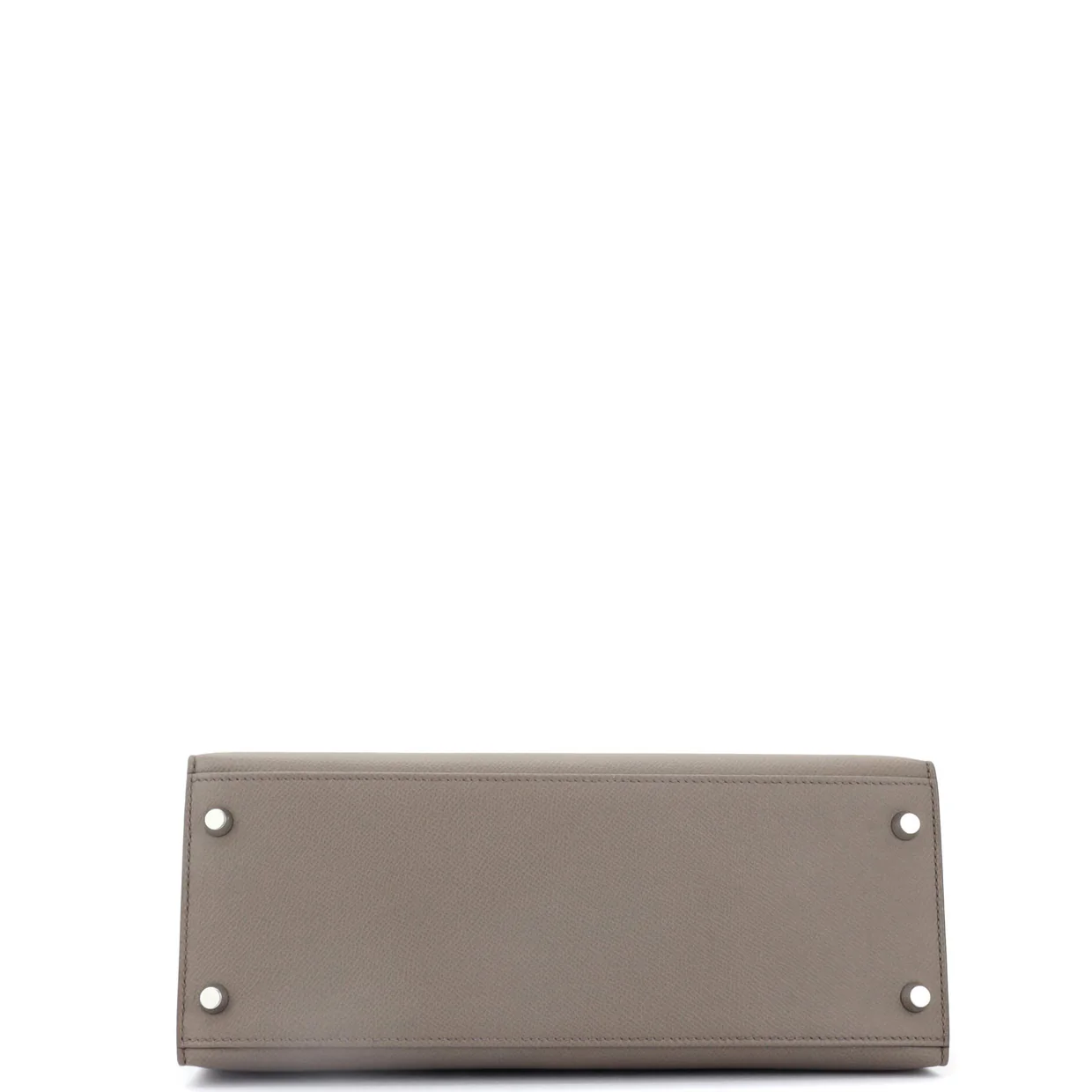 Kelly Handbag Grey Epsom with Palladium Hardware 28 - Deep Luxury