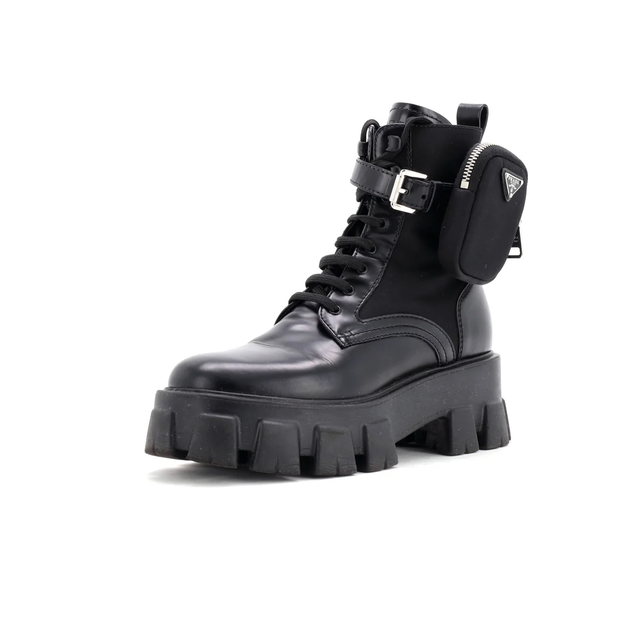 Monolith Combat Boots Leather and Nylon - Deep Luxury