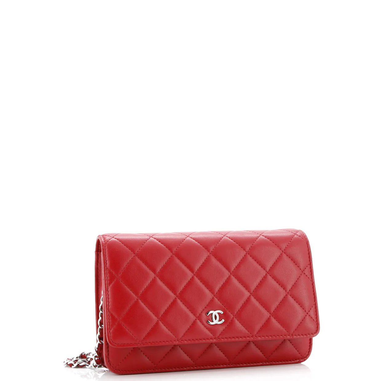 Wallet on Chain Quilted Lambskin - Deep Luxury