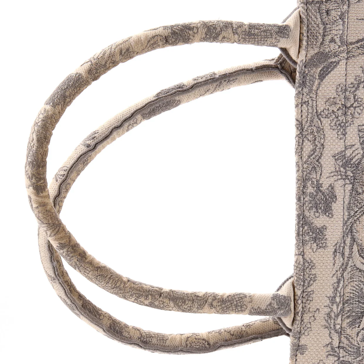 Book Tote Embroidered Canvas Large - Deep Luxury