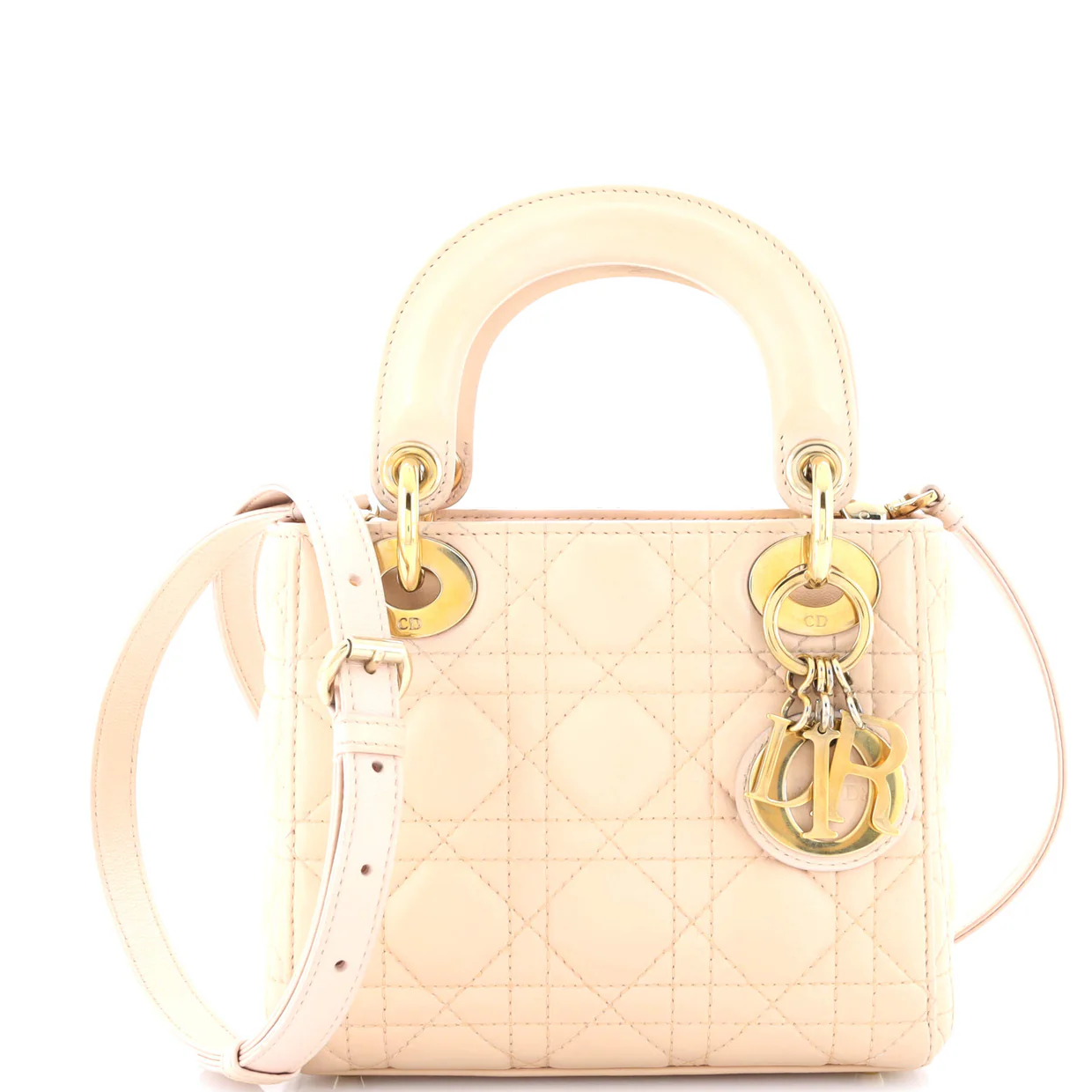 Lady Dior Chain Bag Cannage Quilt Lambskin Mini - Deep Luxury