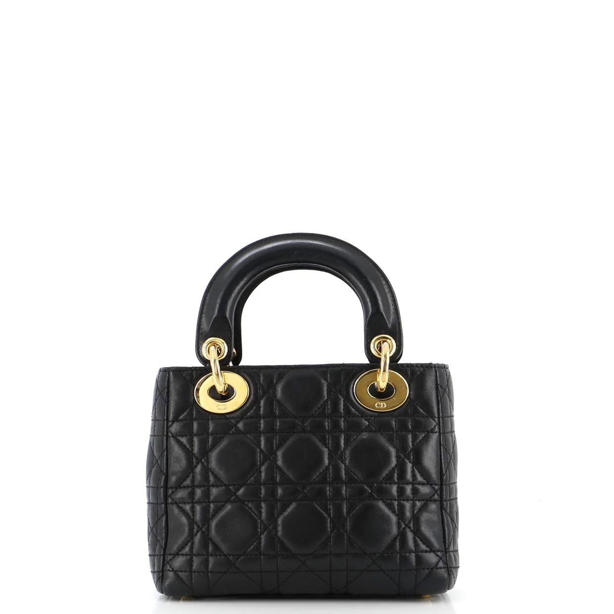 Lady Dior Bag Cannage Quilt Lambskin Mini - Deep Luxury