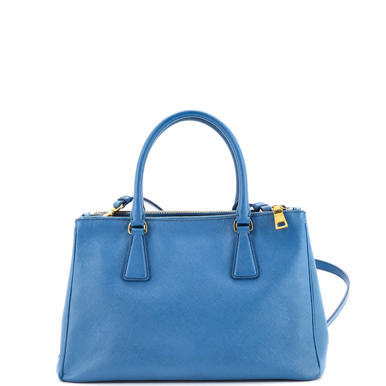 Double Zip Lux Tote Saffiano Leather Small - Deep Luxury