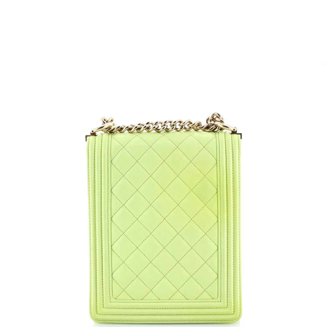 North South Boy Flap Bag Quilted Lambskin Small - Deep Luxury