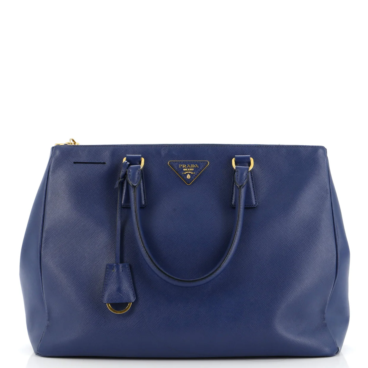 Double Zip Lux Tote Saffiano Leather Large - Deep Luxury