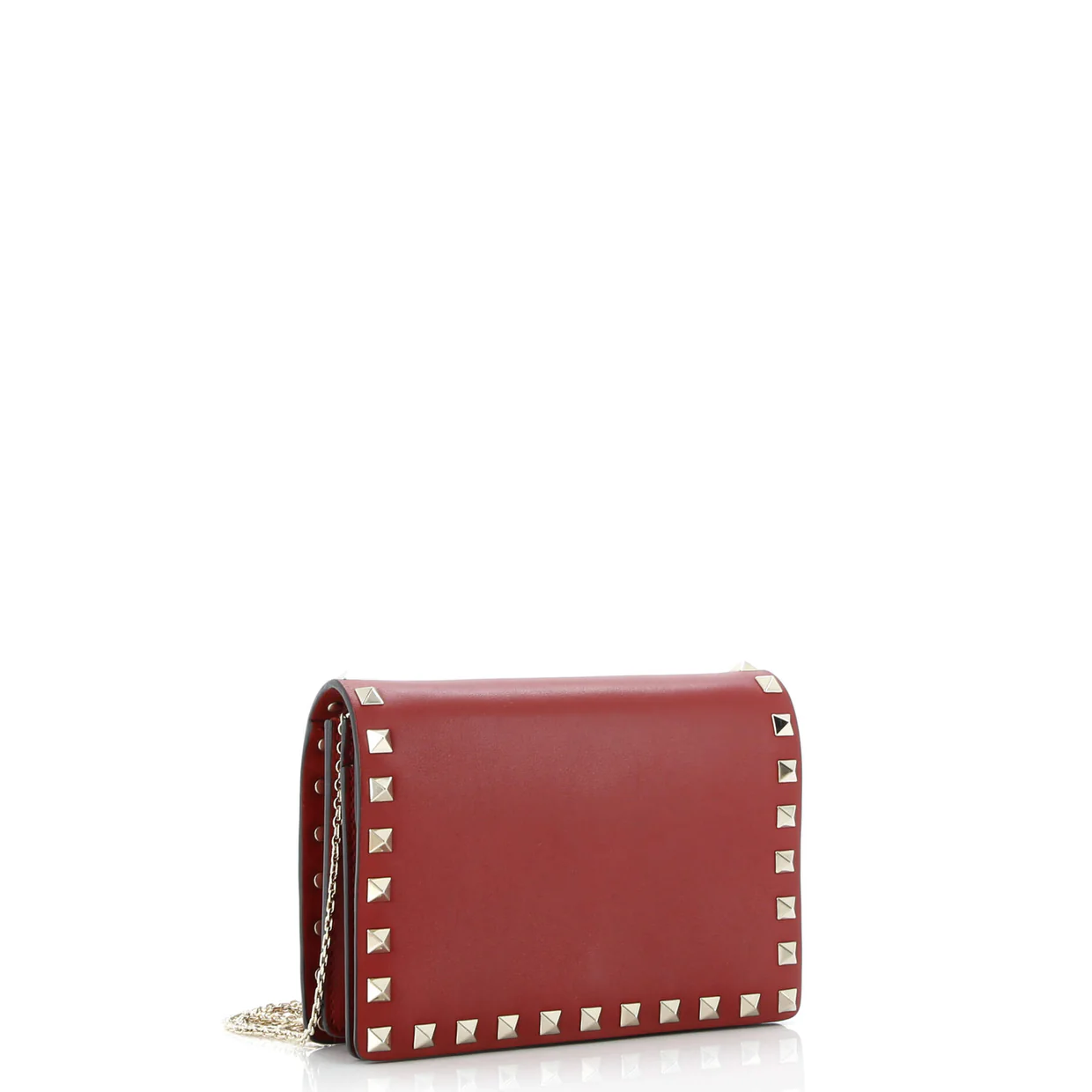 Rockstud Pouch Crossbody Bag Leather Mini - Deep Luxury