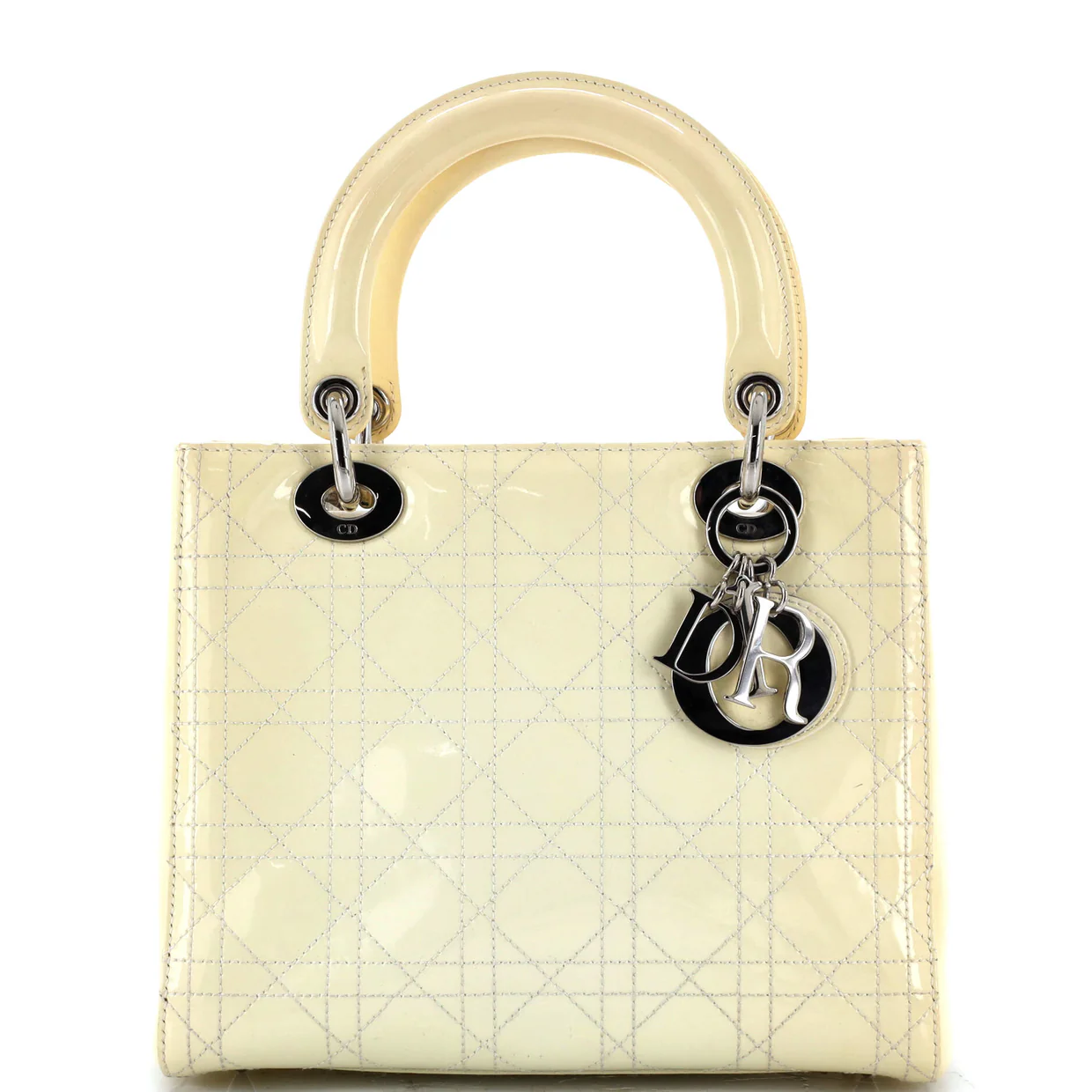 Lady Dior Bag Cannage Quilt Patent Medium - Deep Luxury