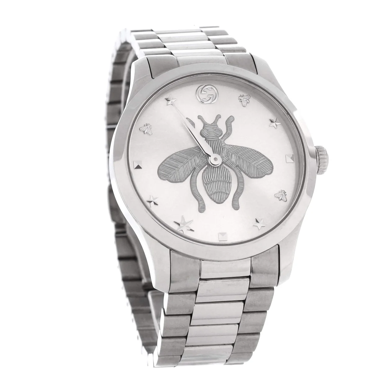 G-Timeless Bee Quartz Watch Stainless Steel 38 - Deep Luxury