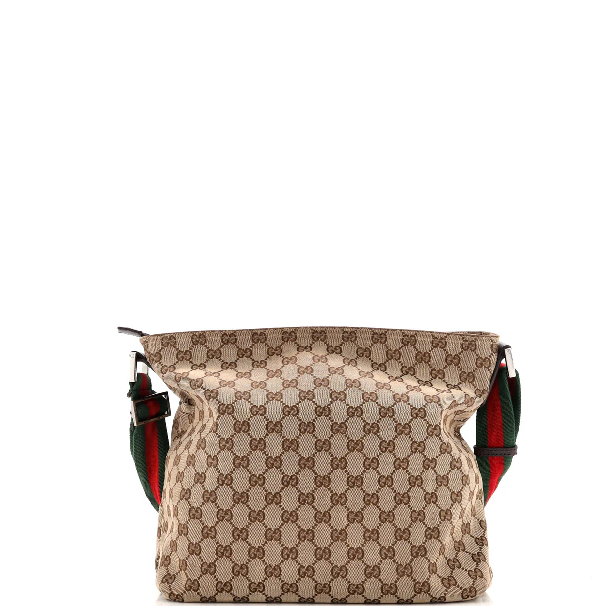 Front Pocket Web Messenger GG Canvas Medium - Deep Luxury