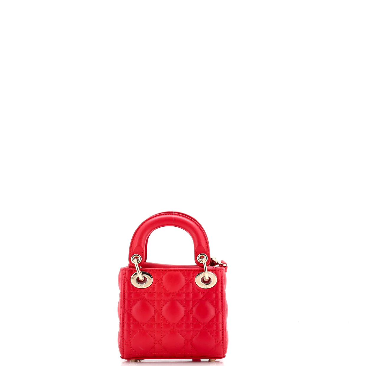 Lady Dior Bag Cannage Quilt Lambskin Micro - Deep Luxury