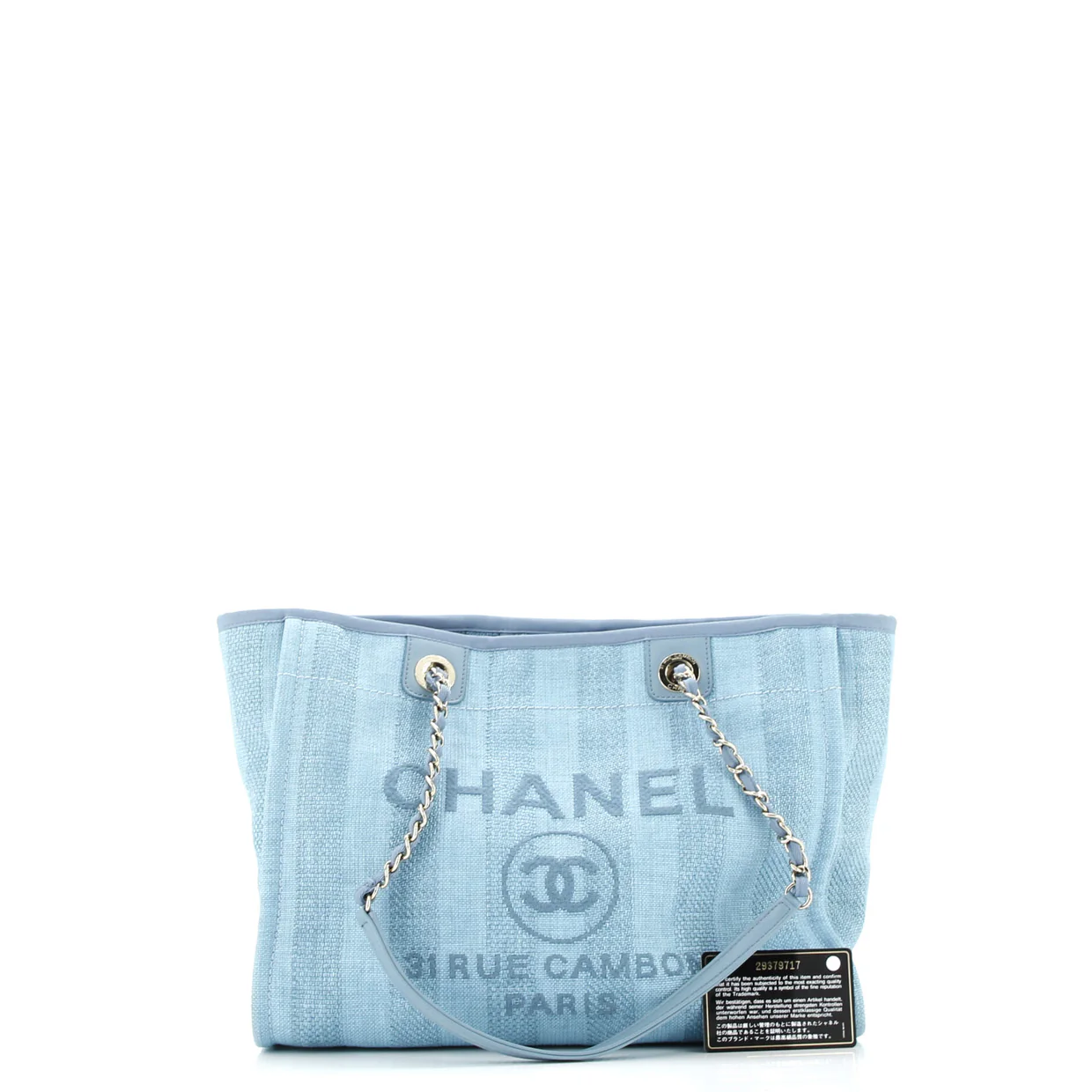 Deauville Tote Striped Raffia Small - Deep Luxury