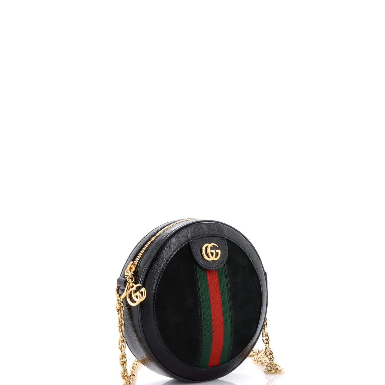 Ophidia Round Shoulder Bag Leather Mini - Deep Luxury