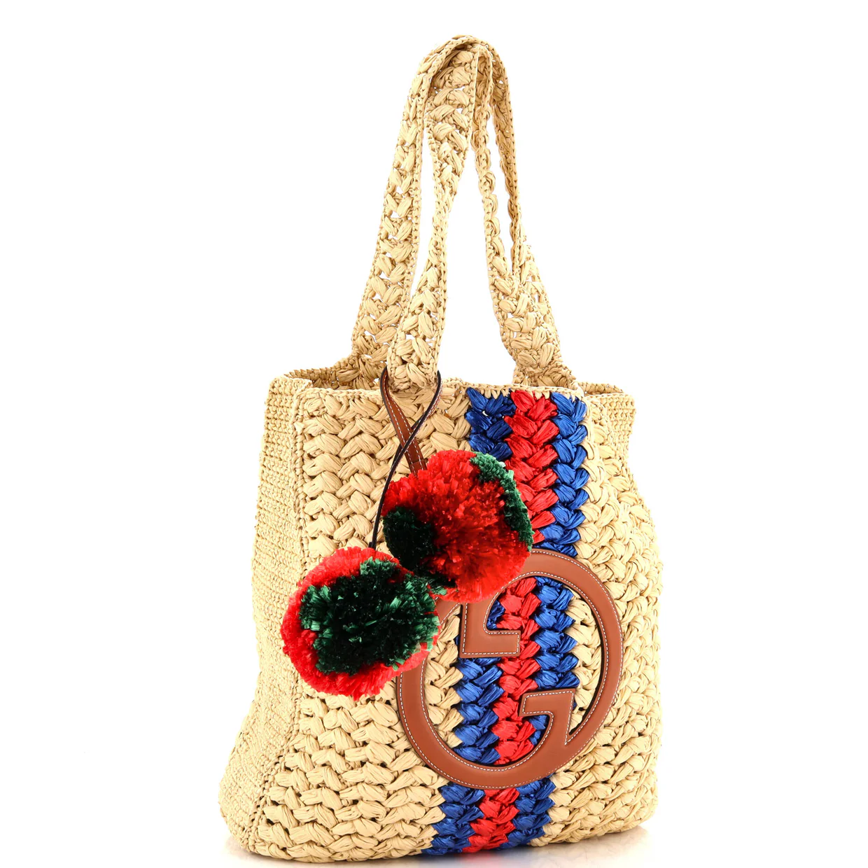 Blondie NM Open Tote Raffia Small - Deep Luxury