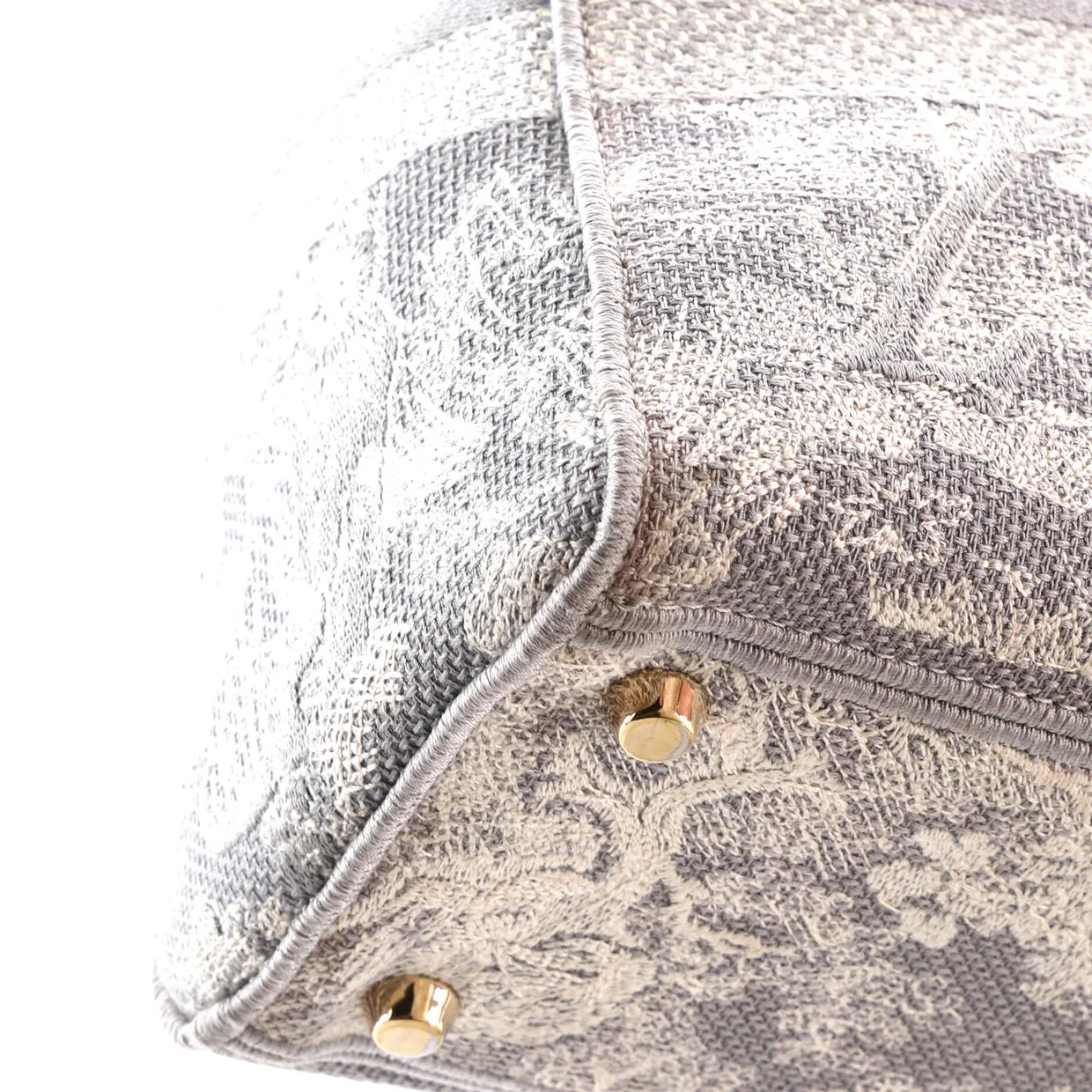 Lady D-Lite Bag Embroidered Canvas Large - Deep Luxury