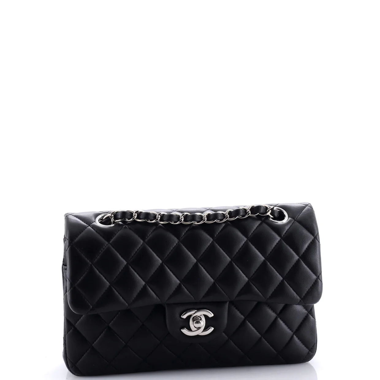 Classic Double Flap Bag Quilted Lambskin Small - Deep Luxury