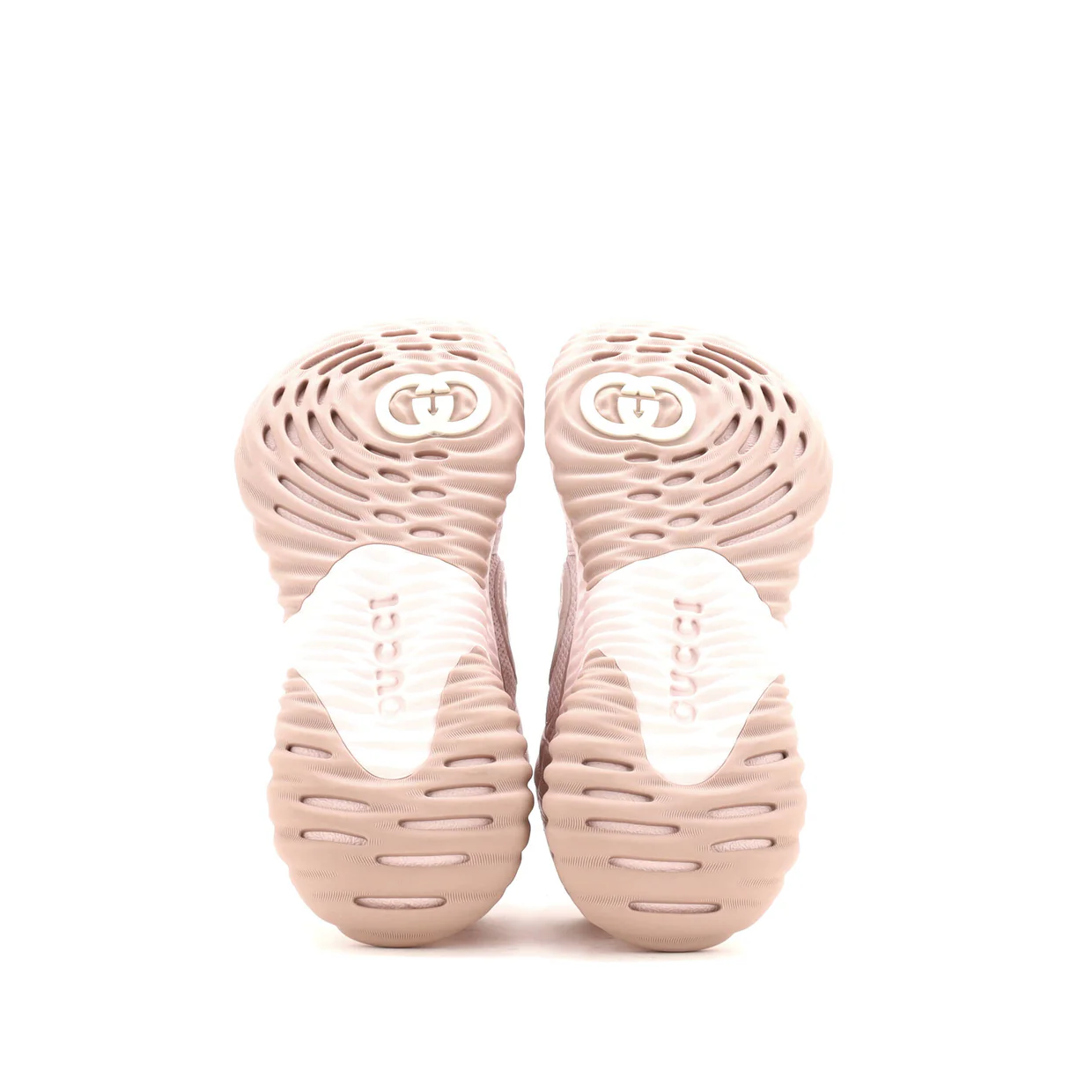 Women's Interlocking G Ripple Sneakers Leather with Mesh - Deep Luxury