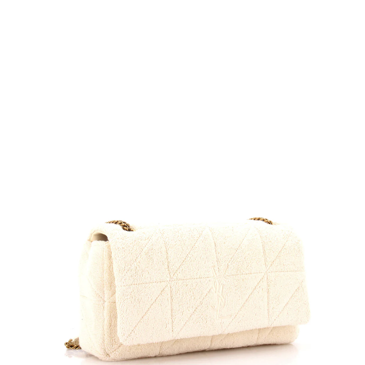 Jamie Baguette Shoulder Bag Quilted Terry Cloth Medium - Deep Luxury