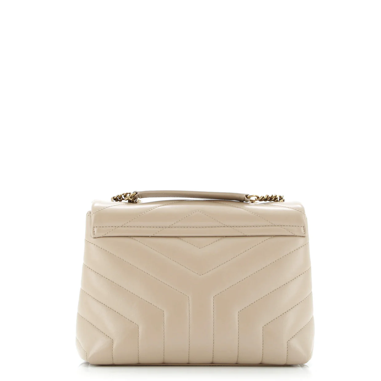 Loulou Shoulder Bag Matelasse Chevron Leather Small - Deep Luxury