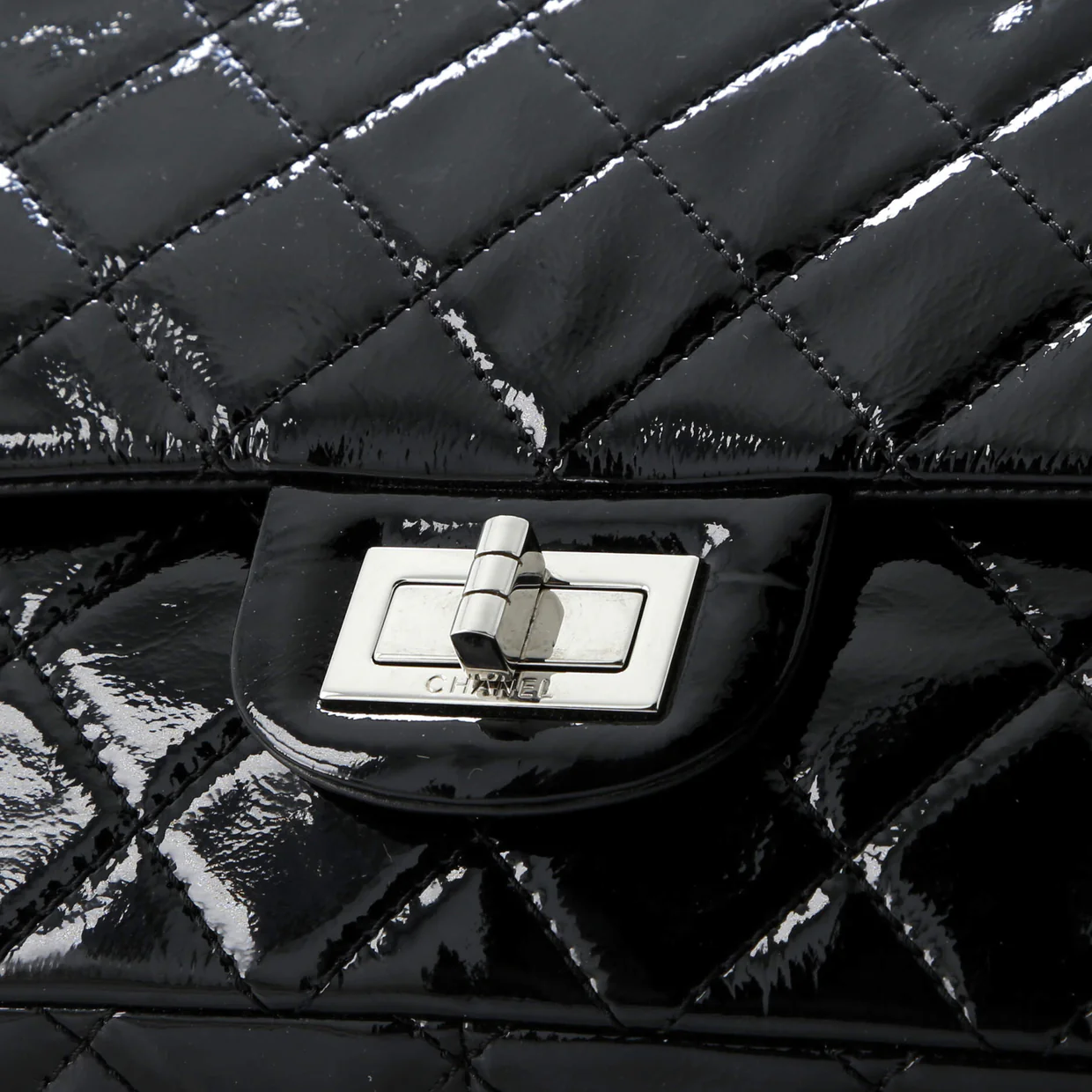 Reissue 2.55 Flap Bag Quilted Crinkled Patent 227 - Deep Luxury