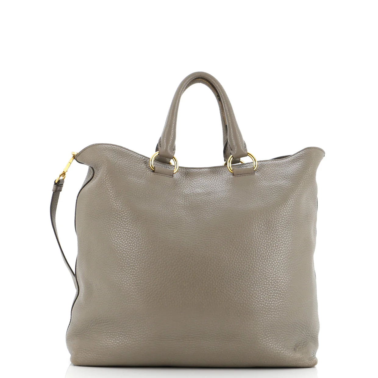 Convertible Shopper Tote Vitello Daino Large - Deep Luxury