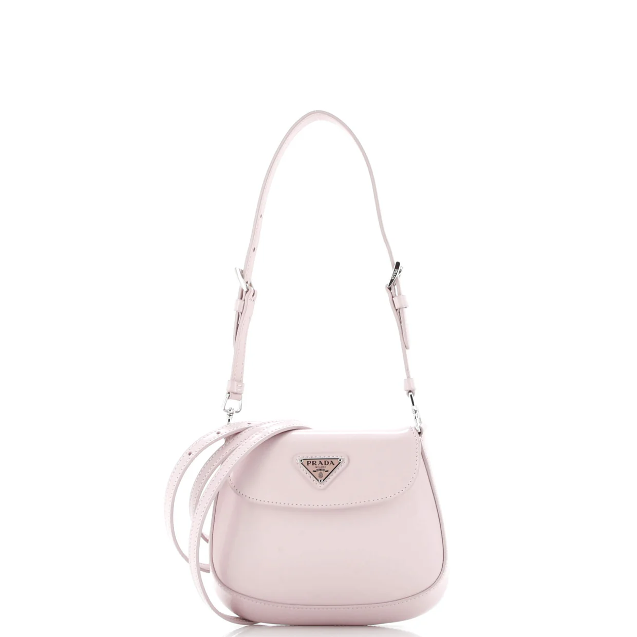 Cleo Flap Shoulder Bag Spazzolato Leather Mini - Deep Luxury