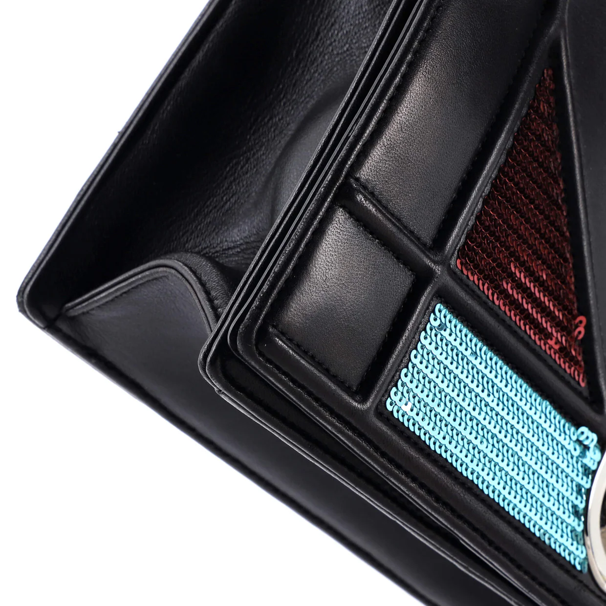 Diorama Flap Bag Sequin Embellished Lambskin Medium - Deep Luxury