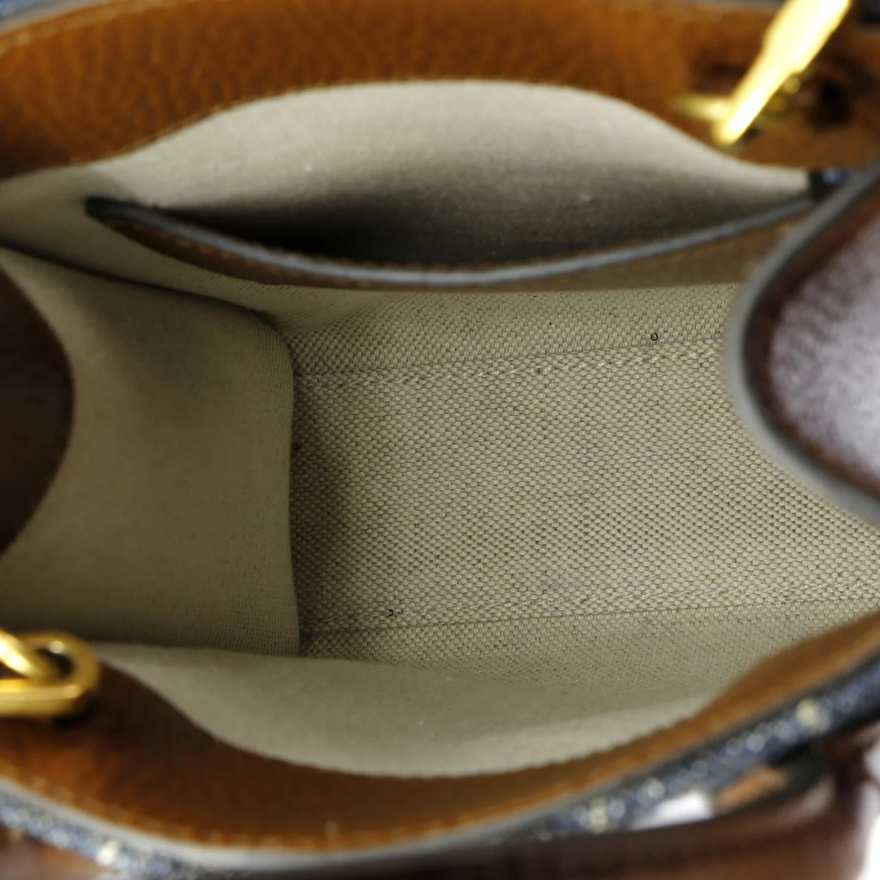 Interlocking G Patch Tote GG Denim Mini - Deep Luxury