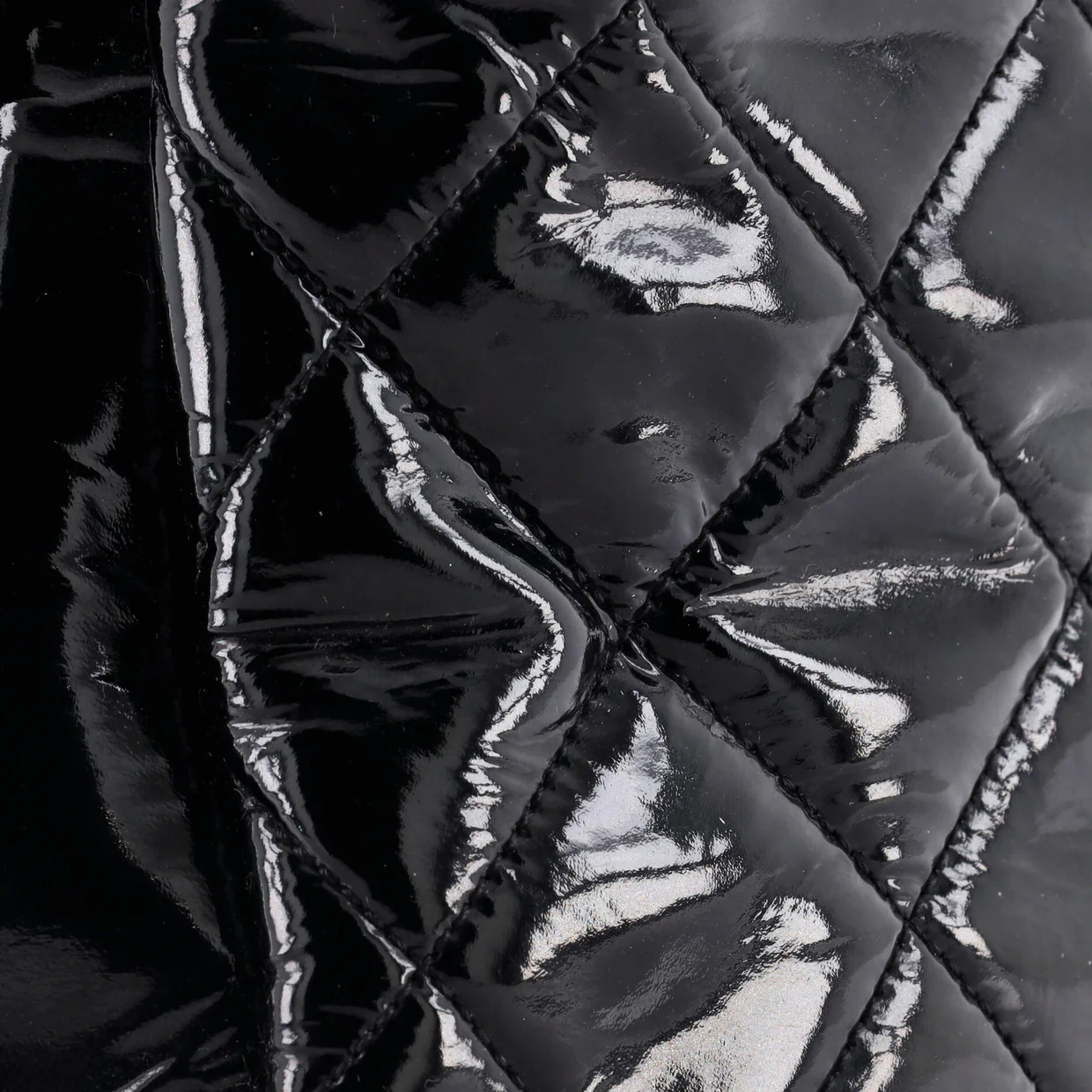 Timeless CC Soft Tote Quilted Patent Medium - Deep Luxury