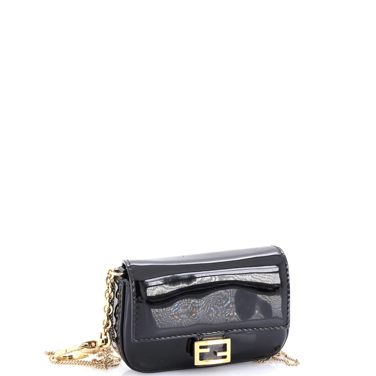 Chain Baguette Charm Bag Patent Nano - Deep Luxury