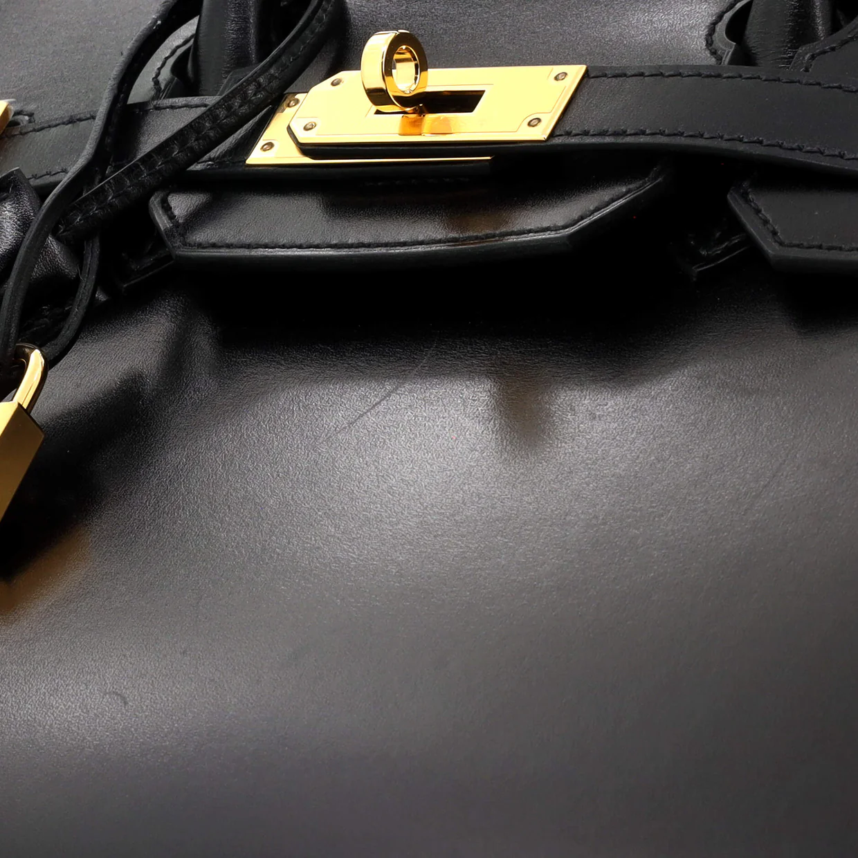 Birkin Sellier Bag Noir Box Calf with Gold Hardware 30 - Deep Luxury
