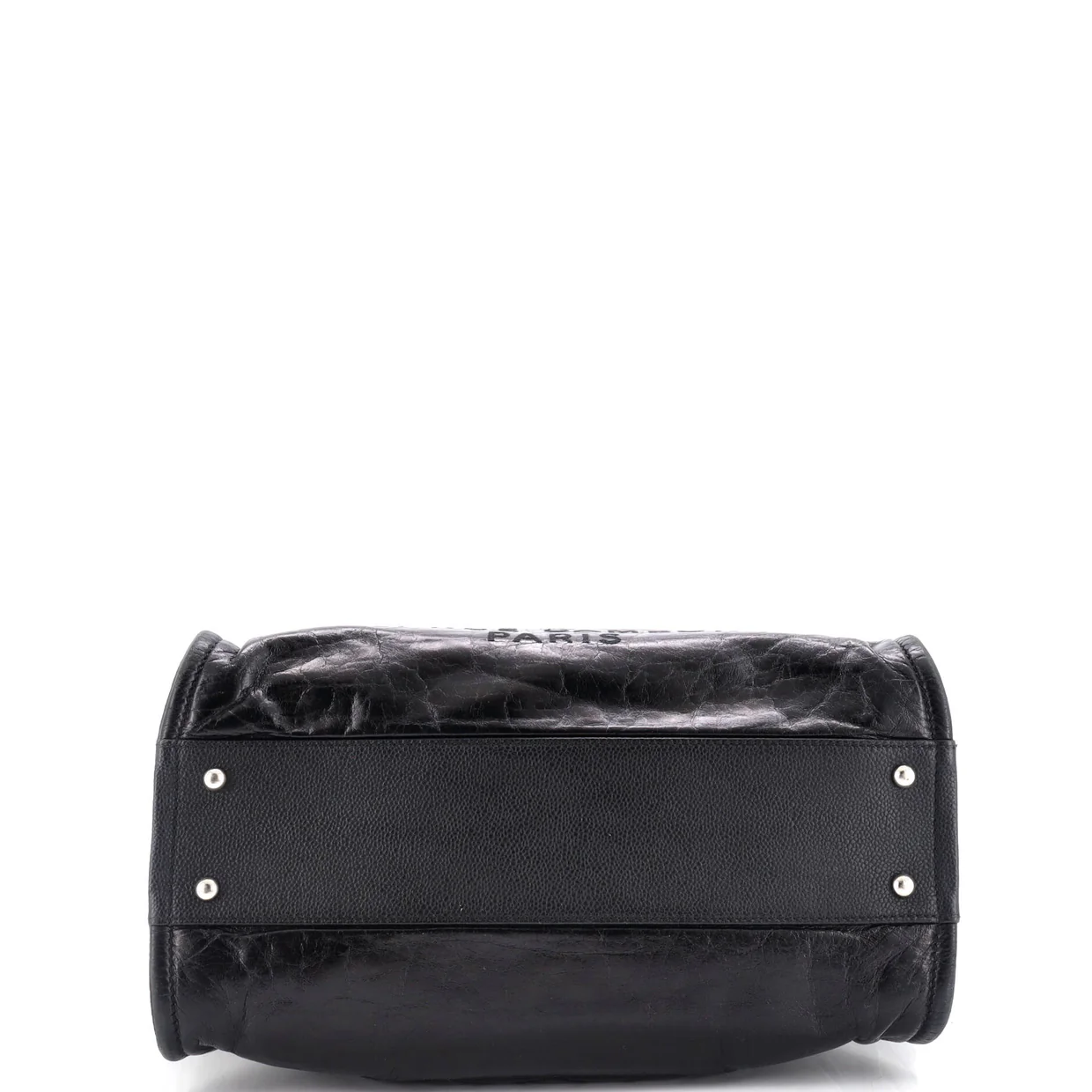 Deauville Tote Glazed Calfskin Small - Deep Luxury