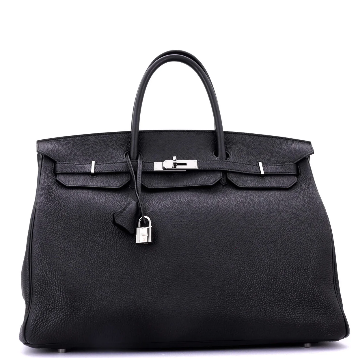 Birkin Handbag Noir Togo with Palladium Hardware 40 - Deep Luxury