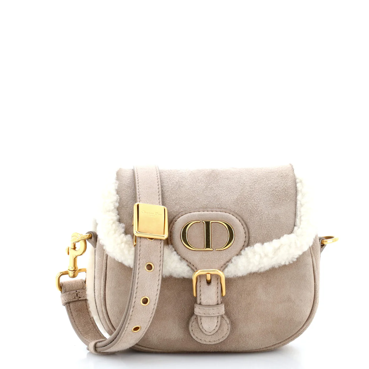 Bobby Flap Bag Shearling Small - Deep Luxury