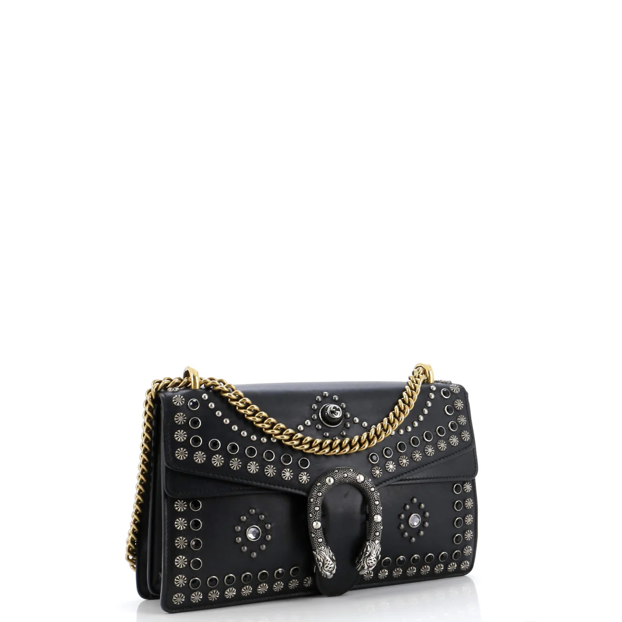 Dionysus Bag Studded Leather Small - Deep Luxury