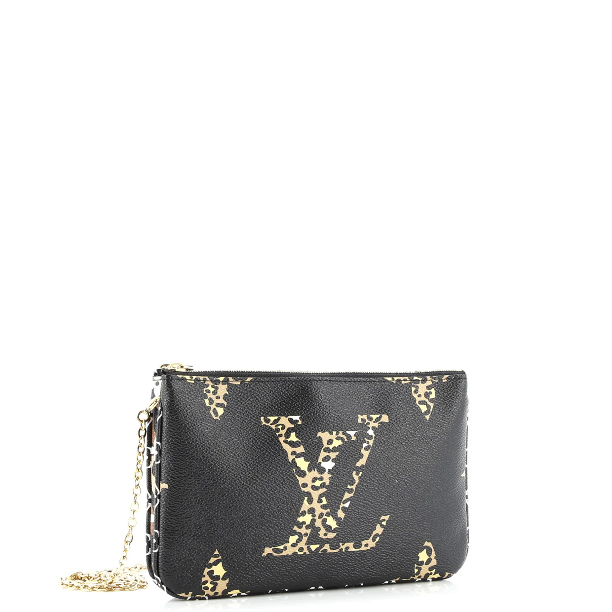 Double Zip Pochette Limited Edition Jungle Monogram Giant - Deep Luxury