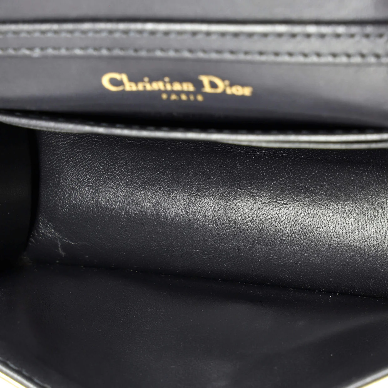 Diorama Flap Bag Cannage Embossed Calfskin Baby - Deep Luxury