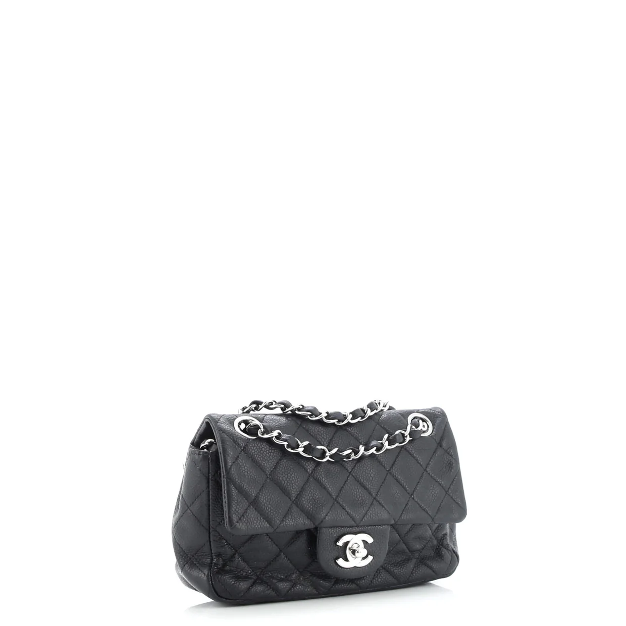 Classic Single Flap Bag Quilted Caviar Mini - Deep Luxury