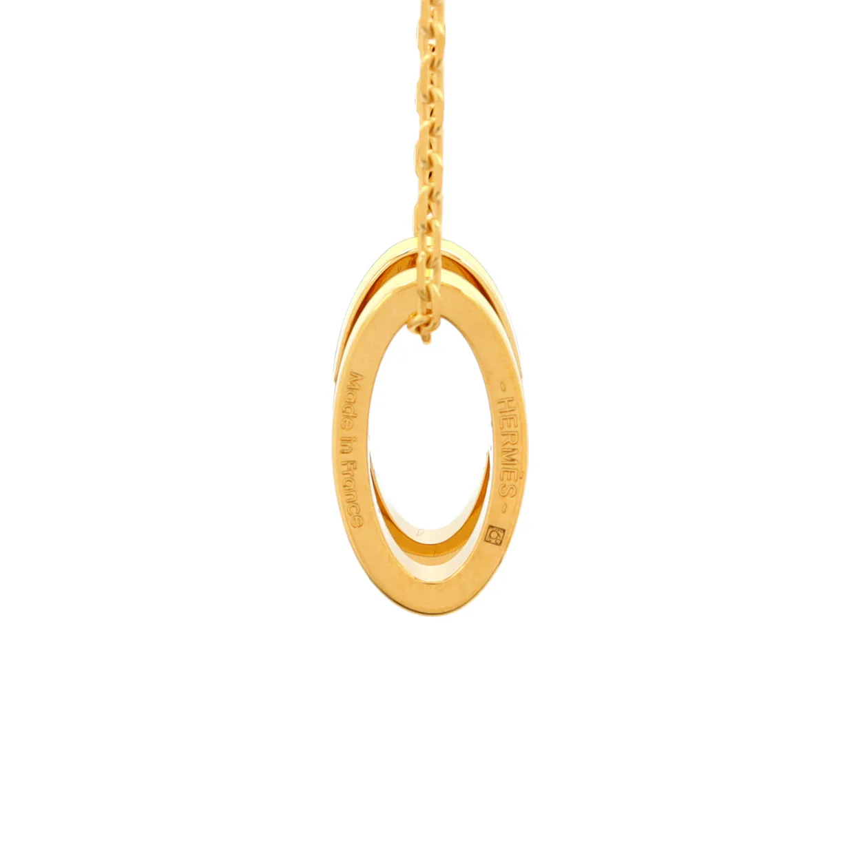 Pop H Pendant Chain Necklace Metal and Enamel - Deep Luxury