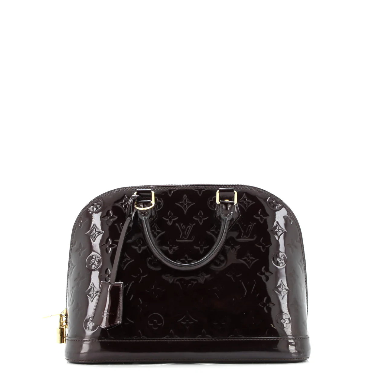 Alma Handbag Monogram Vernis PM - Deep Luxury