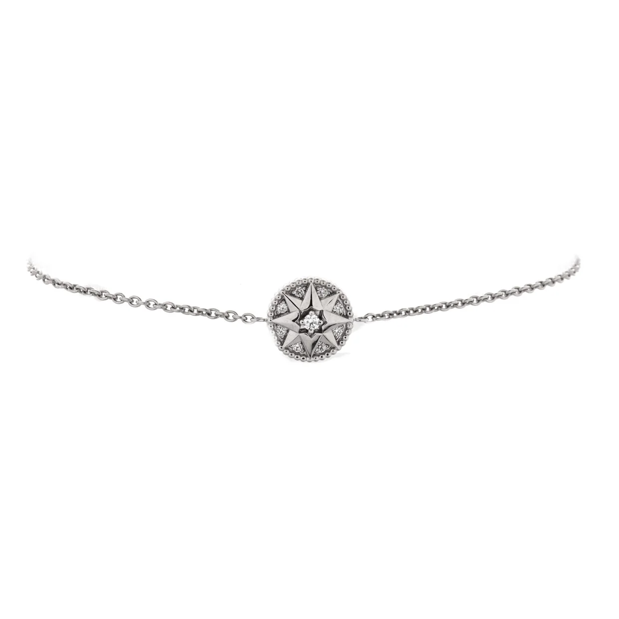 Rose des Vents Bracelet 18K White Gold and Diamonds - Deep Luxury